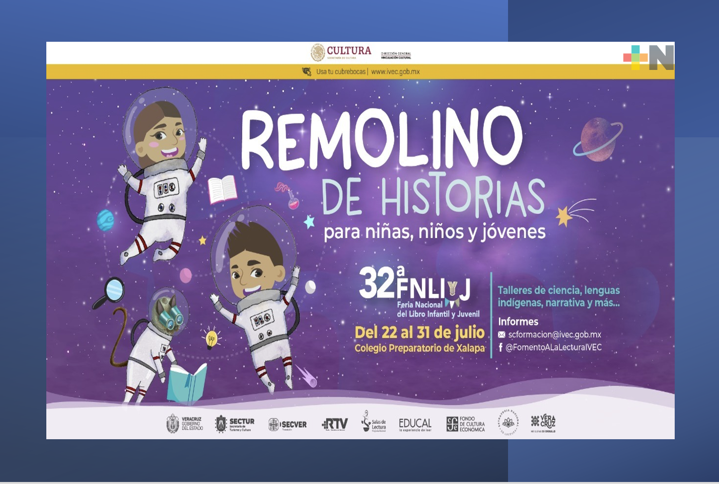Remolino de Historias trae talleres para infantes y jóvenes durante la 32ª FNLIyJ