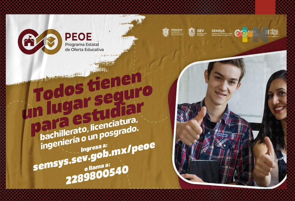 ¡Continúa tus estudios! Conoce el Programa Estatal de Oferta Educativa