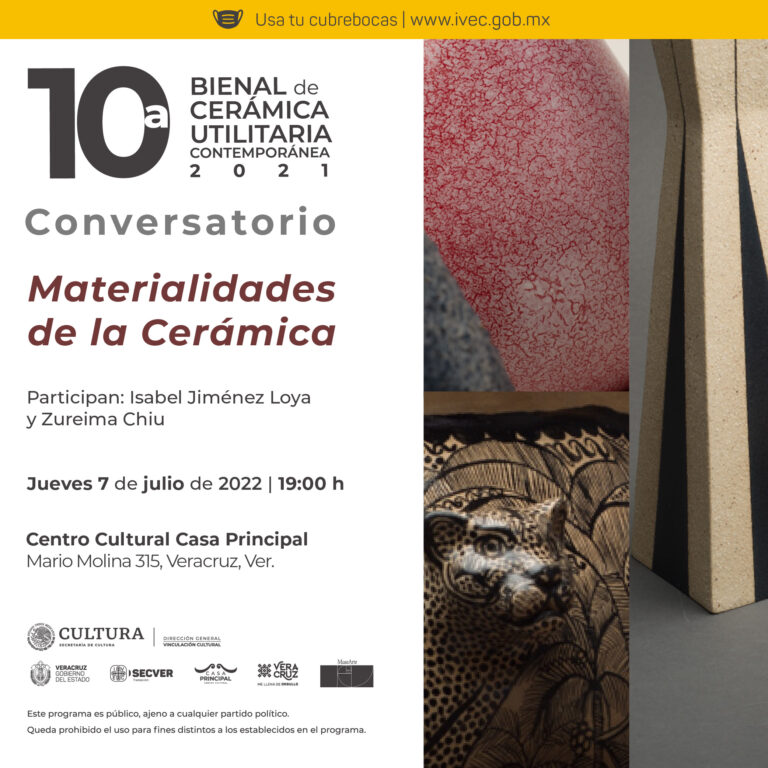 Continúan los conversatorios de “Materialidades de la cerámica” en Casa Principal