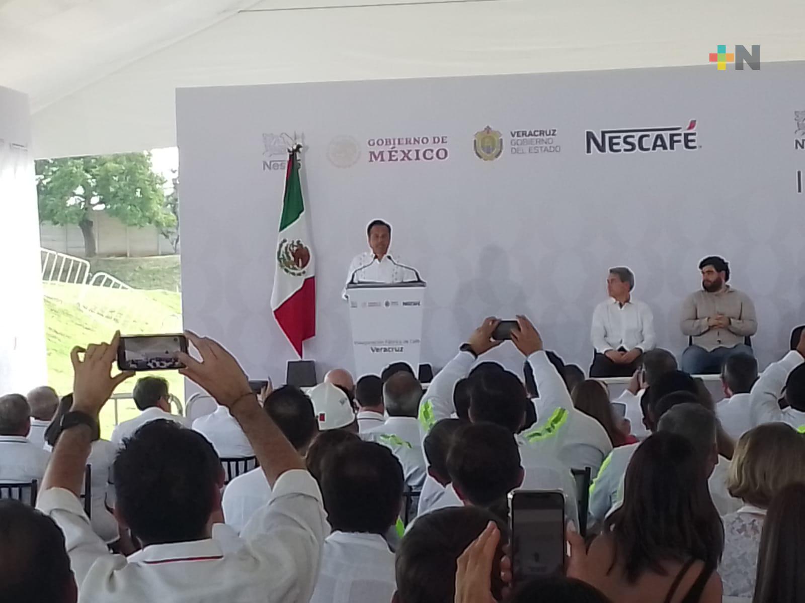 El Presidente hizo posible la llegada de planta procesadora de Nestlé a la entidad veracruzana: Cuitláhuac García