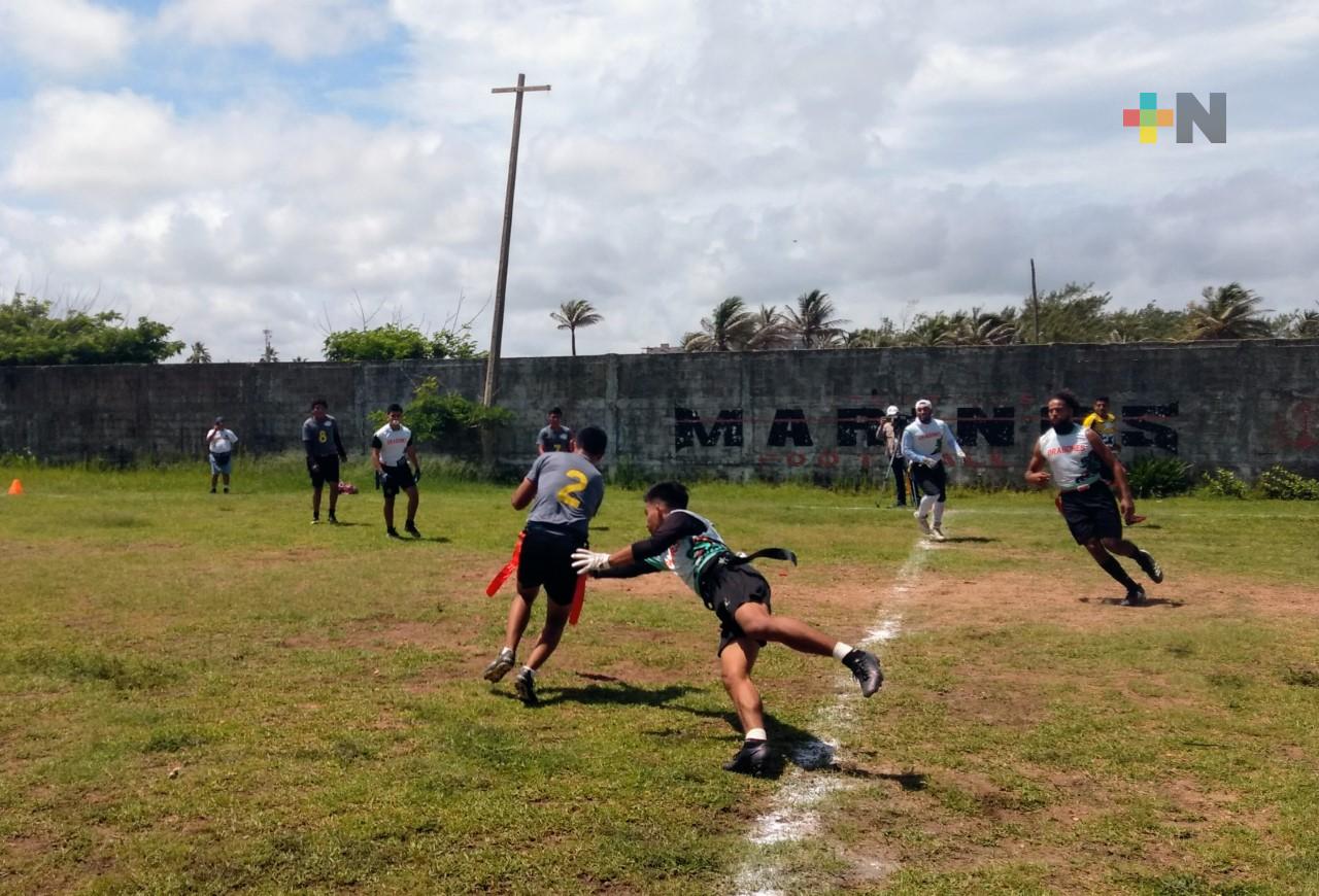 Dragones de Coatza debutaron con triunfo en Liga de Tocho Flag