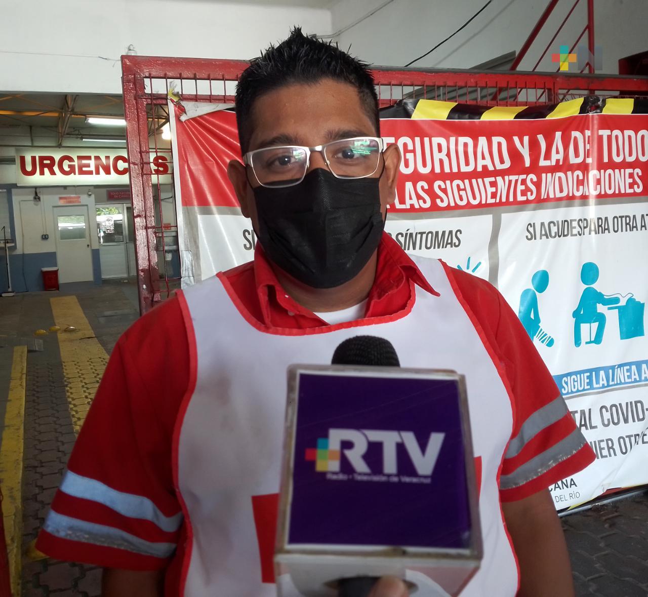 Cruz Roja reporta incremento en llamadas por contagios de Covid-19