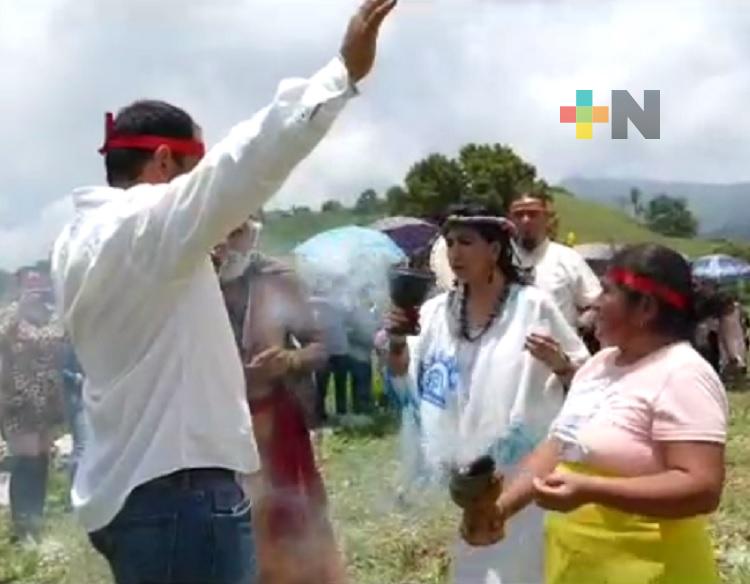 En zona arqueológica, se llevó a cabo ritual sagrado en Pueblo Nuevo, Zacualpan