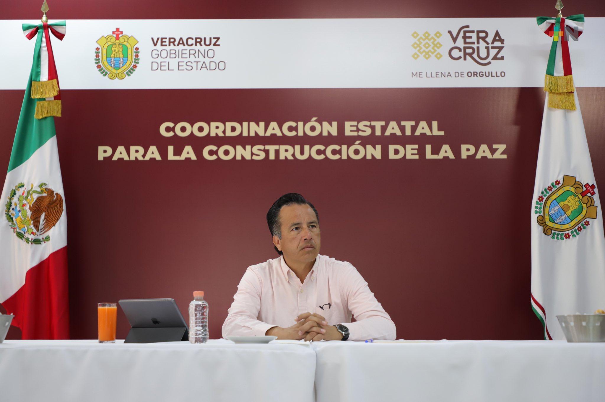 Veracruz acumula 19 días sin homicidios, informa el Gobernador Cuitláhuac García