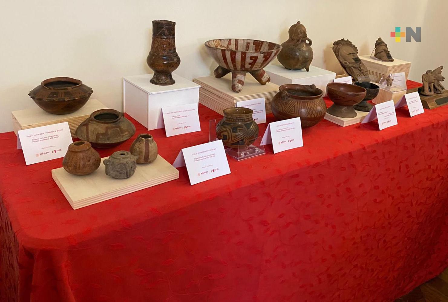 El Gobierno de México recupera 30 piezas arqueológicas de origen mexicano en Italia