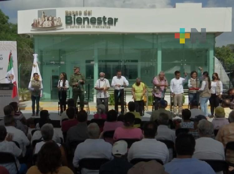 Inauguran Banco del Bienestar en Carrizal, Emiliano Zapata