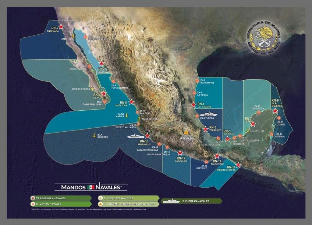 Semar reorganiza la denominación de sus Mandos Navales en litorales del país