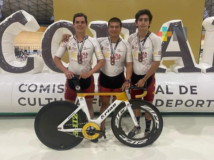 Max Garduza ganó bronce en nacional de ciclismo de pista