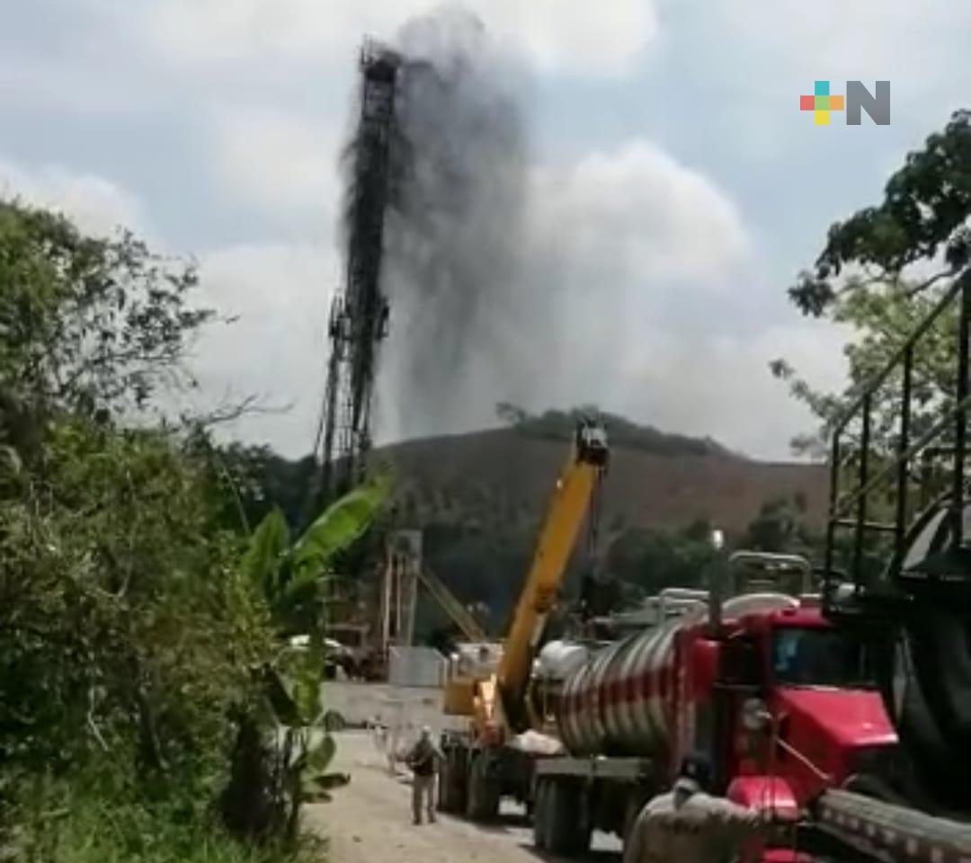 Mega fuga de crudo en Papantla