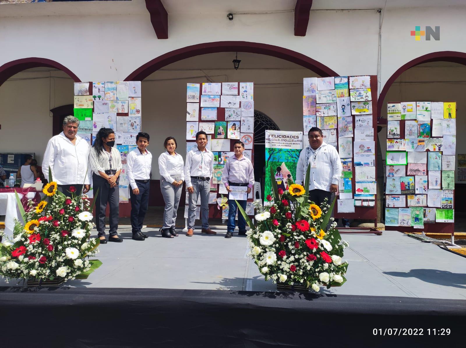 Niño de Amatlán obtuvo primer lugar en concurso de dibujo infantil de la CEDH