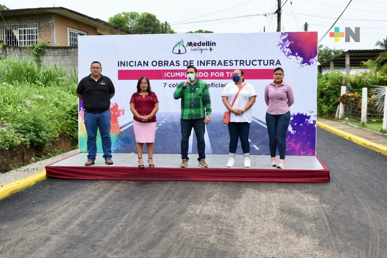 Marcos Isleño inauguró pavimentación que beneficiará a siete colonias de El Tejar