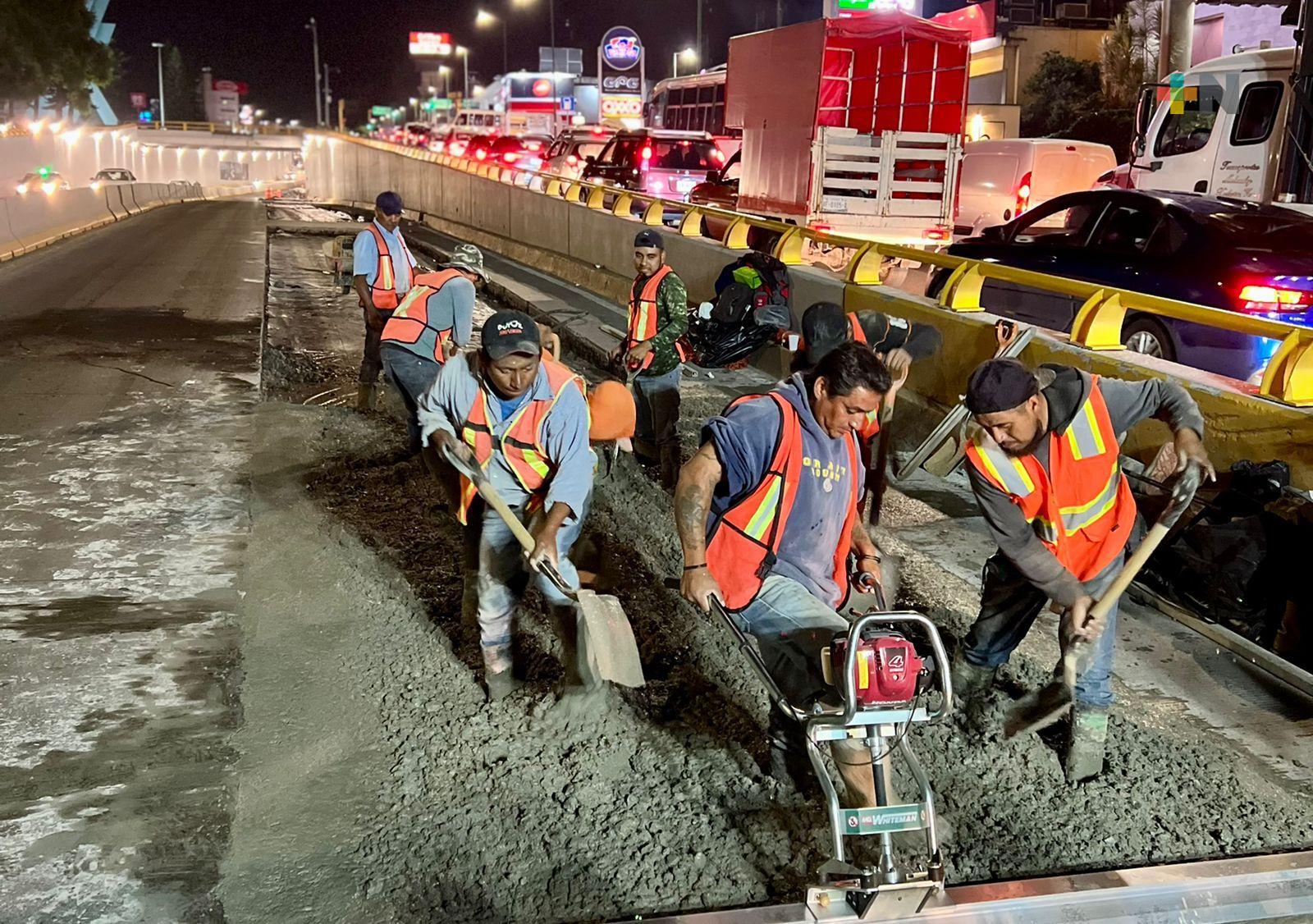 Inicia colado de losas de concreto en paso inferior del distribuidor La Araucaria