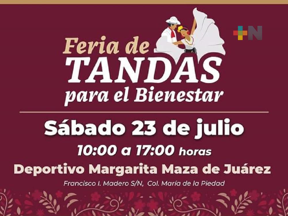 Realizarán Feria de Tandas para el Bienestar en Coatzacoalcos