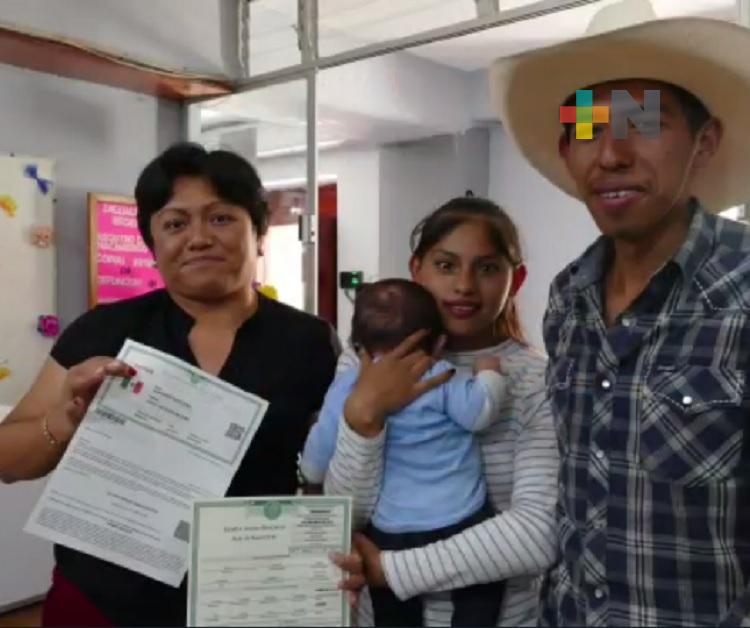 Registro Civil lleva a cabo jornadas itinerantes en sierra norte de Veracruz