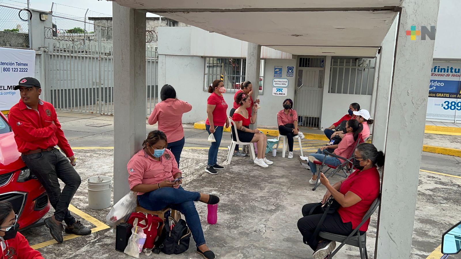 Empleados de Telmex en Veracruz se unen a paro nacional