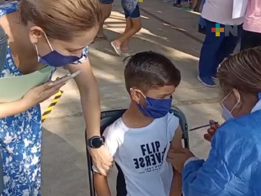 Inició aplicación de vacuna antiCovid para niños de 5 a 11 años en Martínez de la Torre