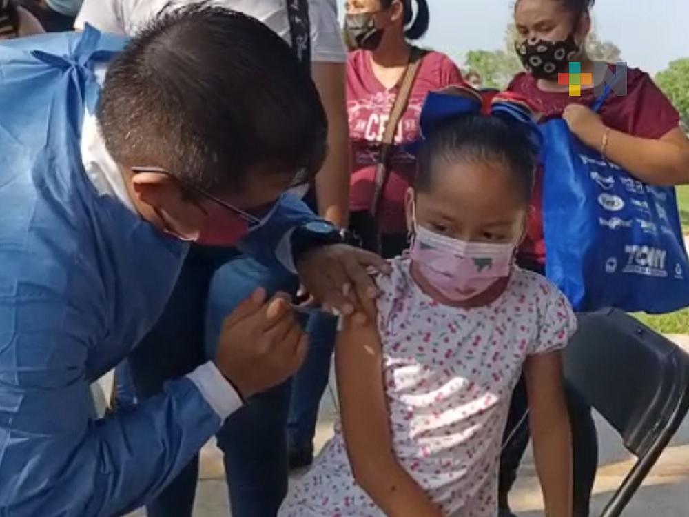 Avanza 15% vacunación contra COVID-19 de niñas y niños de 5 a 11 años