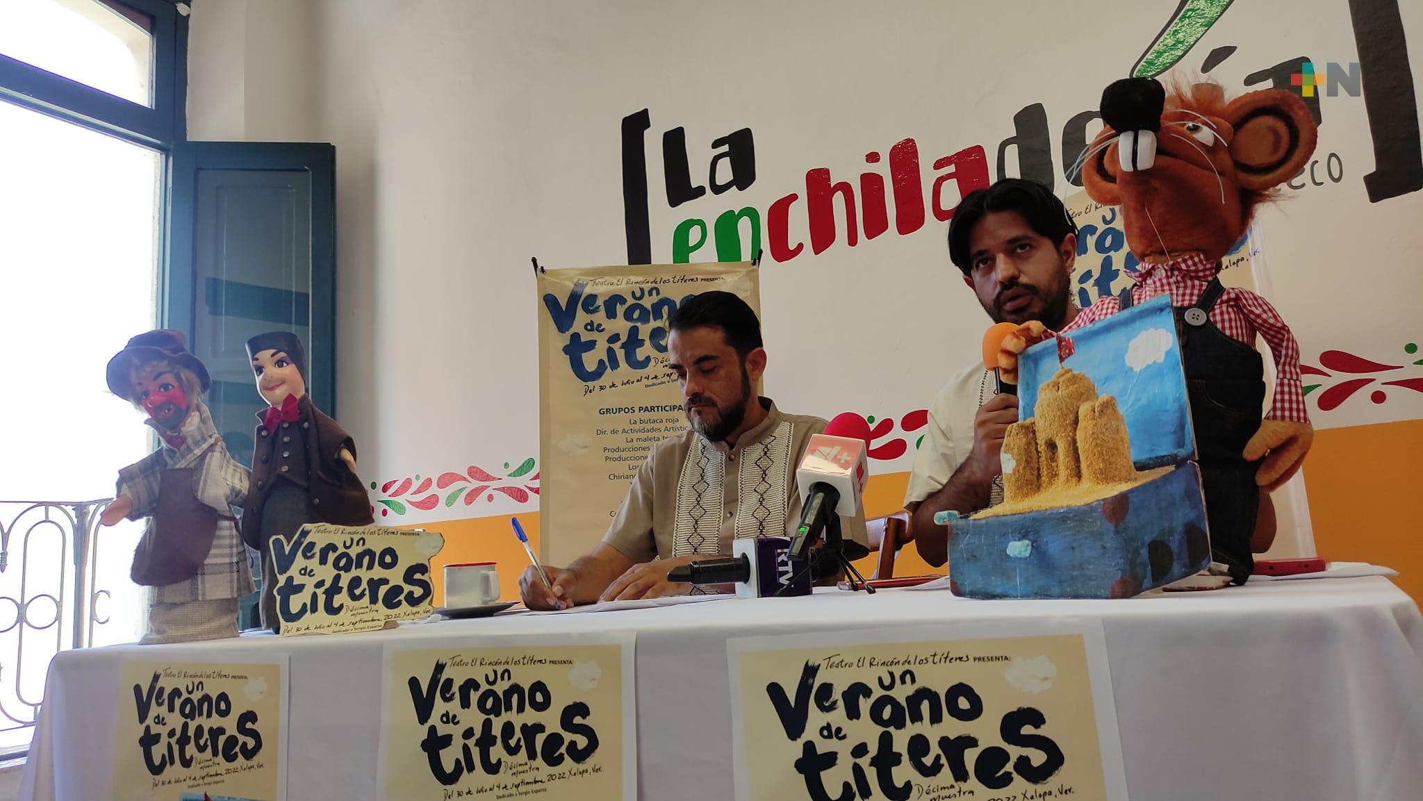 En Xalapa invitan a la décima edición de la  muestra «Un Verano de Títeres»