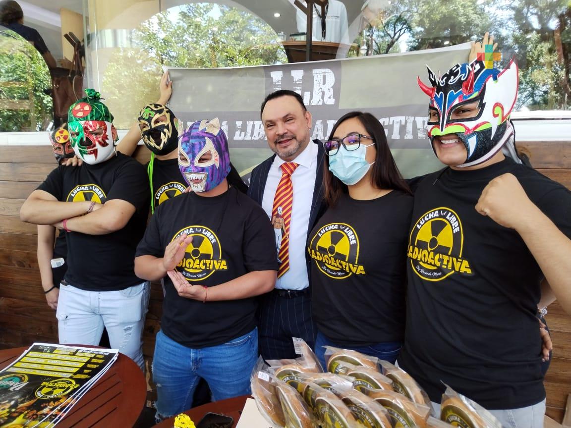 Impulsar al talento veracruzano, cimiento de Lucha Libre Radioactiva