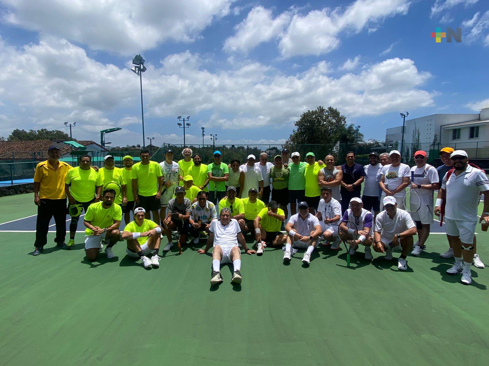 Realizan exitosa convivencia tenística, Britania Ánimas y Club Diego Leño