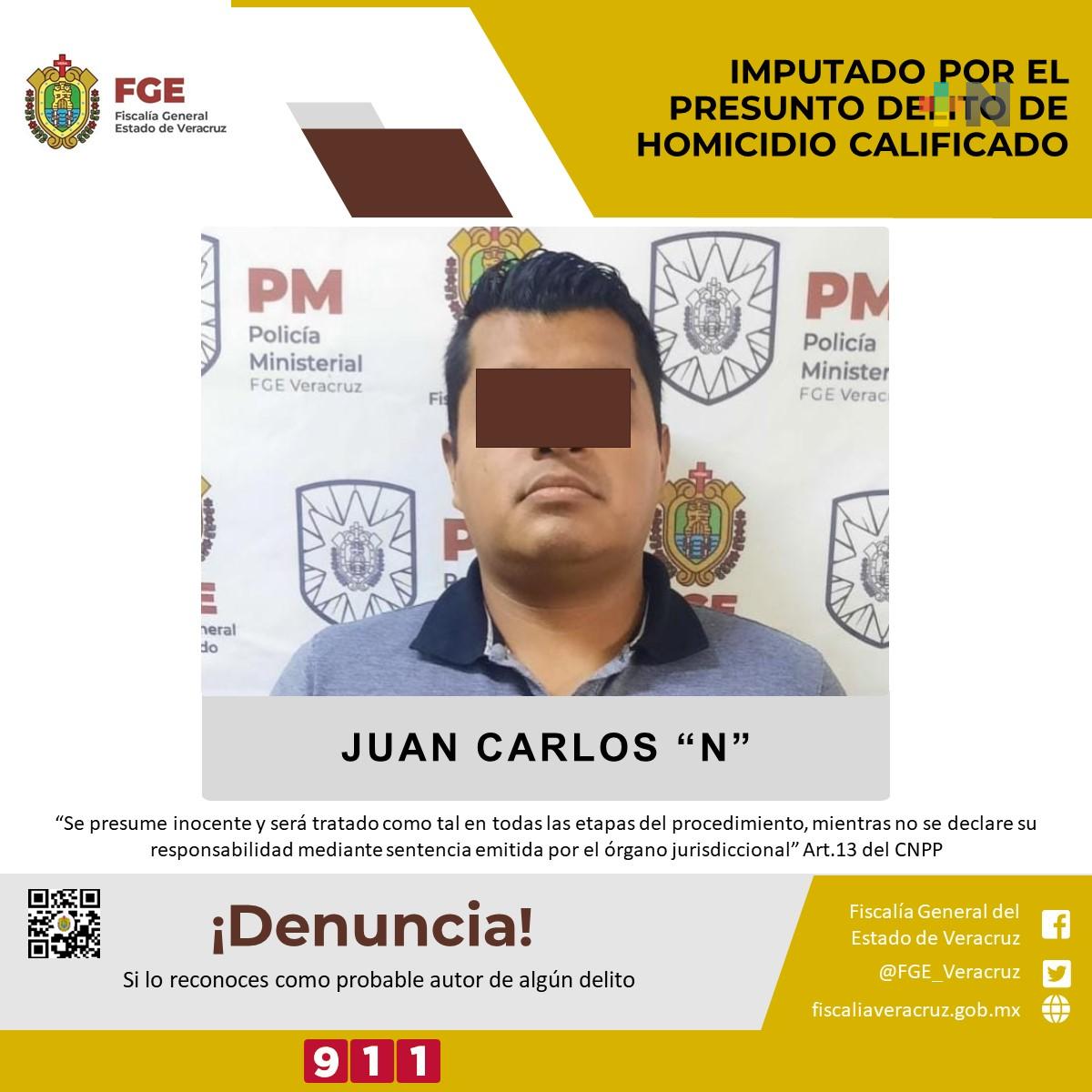 Imputado por presunto delito de homicidio calificado en Coatepec