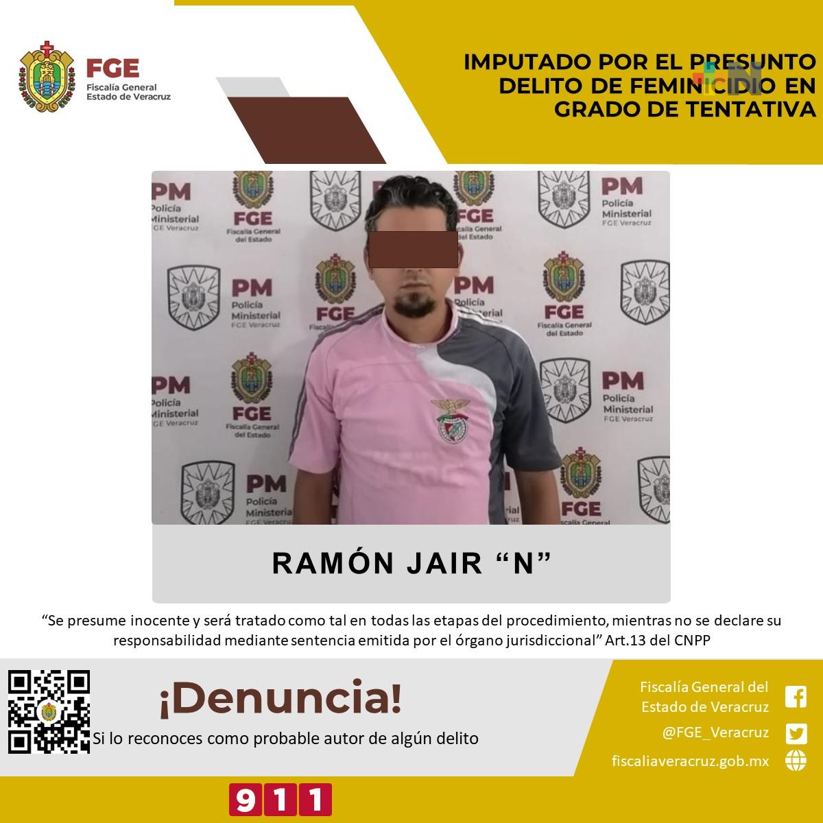 Presunto feminicida es imputado en Veracruz