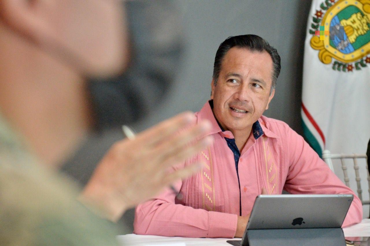 Agradece Gobernador reconocimiento del Secretario de Marina de EU; «Veracruz es de los estados más seguros»