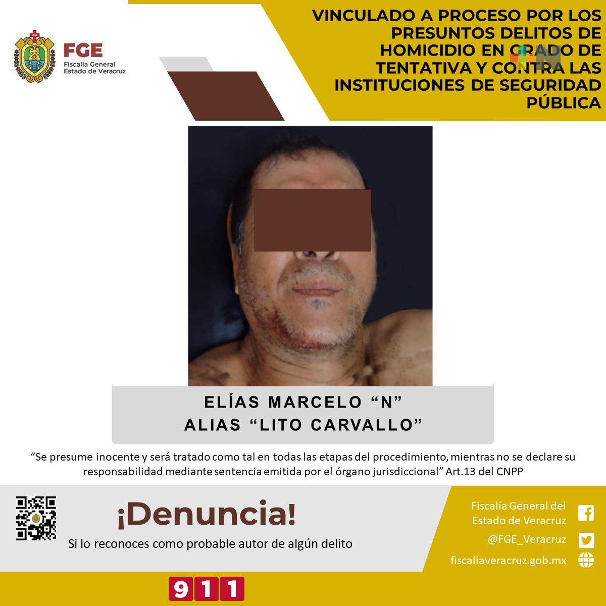 FGE vincula a proceso a “Lito Carvallo” por presunto homicidio en grado de tentativa y contra instituciones de seguridad pública