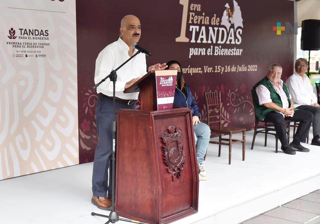 En Xalapa se inaugura primera Feria de Tandas para el Bienestar