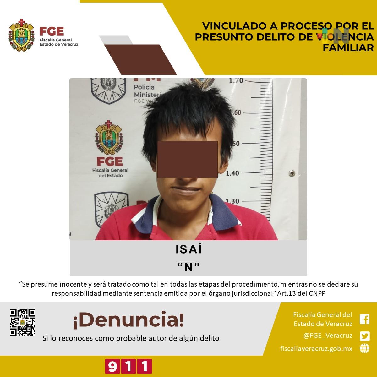 Vinculado a proceso por presunto delito de violencia familiar en Coatzacoalcos