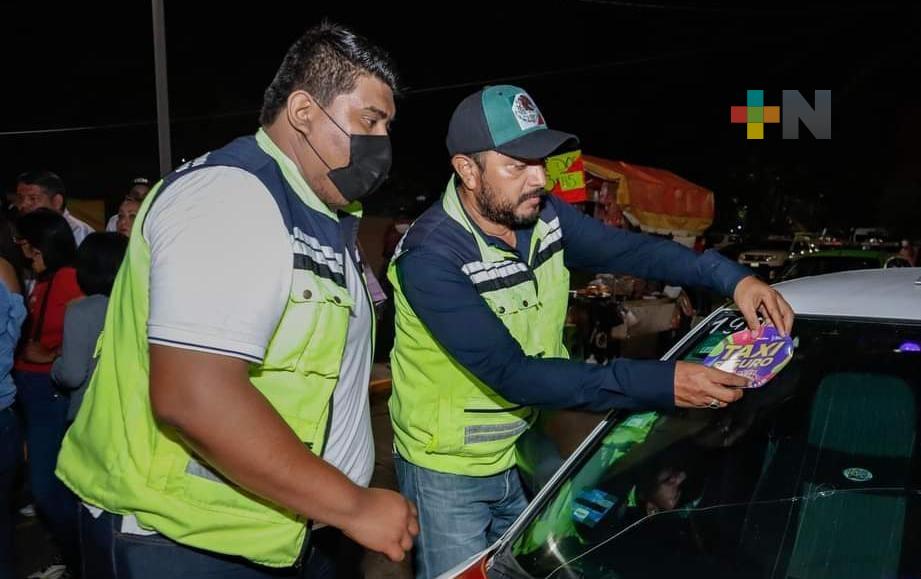 Se implementa «Taxi seguro» durante carnaval de Minatitlán