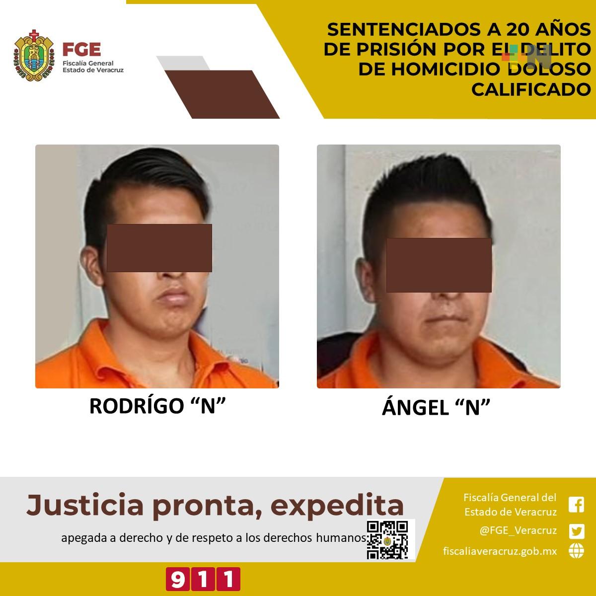 Son sentenciados a 20 años de prisión por homicidio doloso calificado