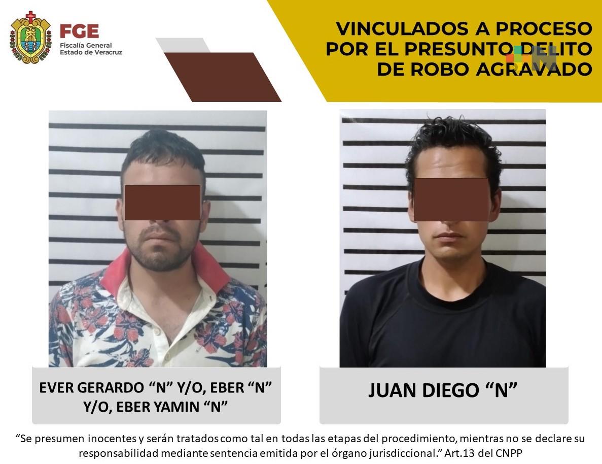 Eber «N» y Juan Diego «N» vinculados a proceso por presunto robo agravado, en Perote