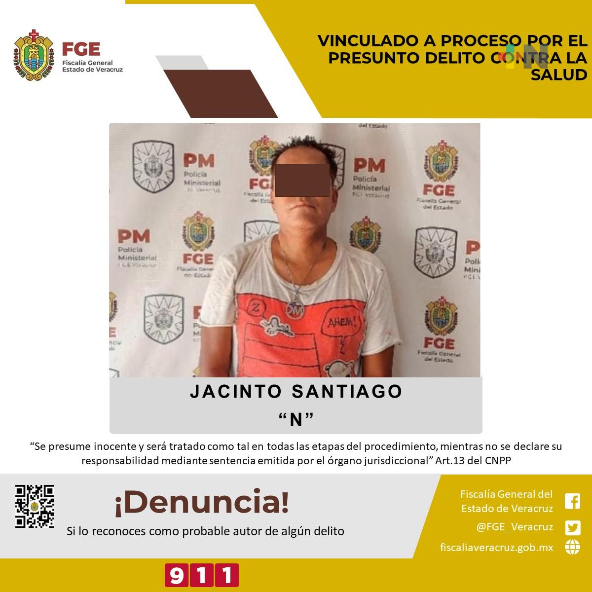 Vinculado a proceso por el presunto delito de contra la salud en San Andrés Tuxtla