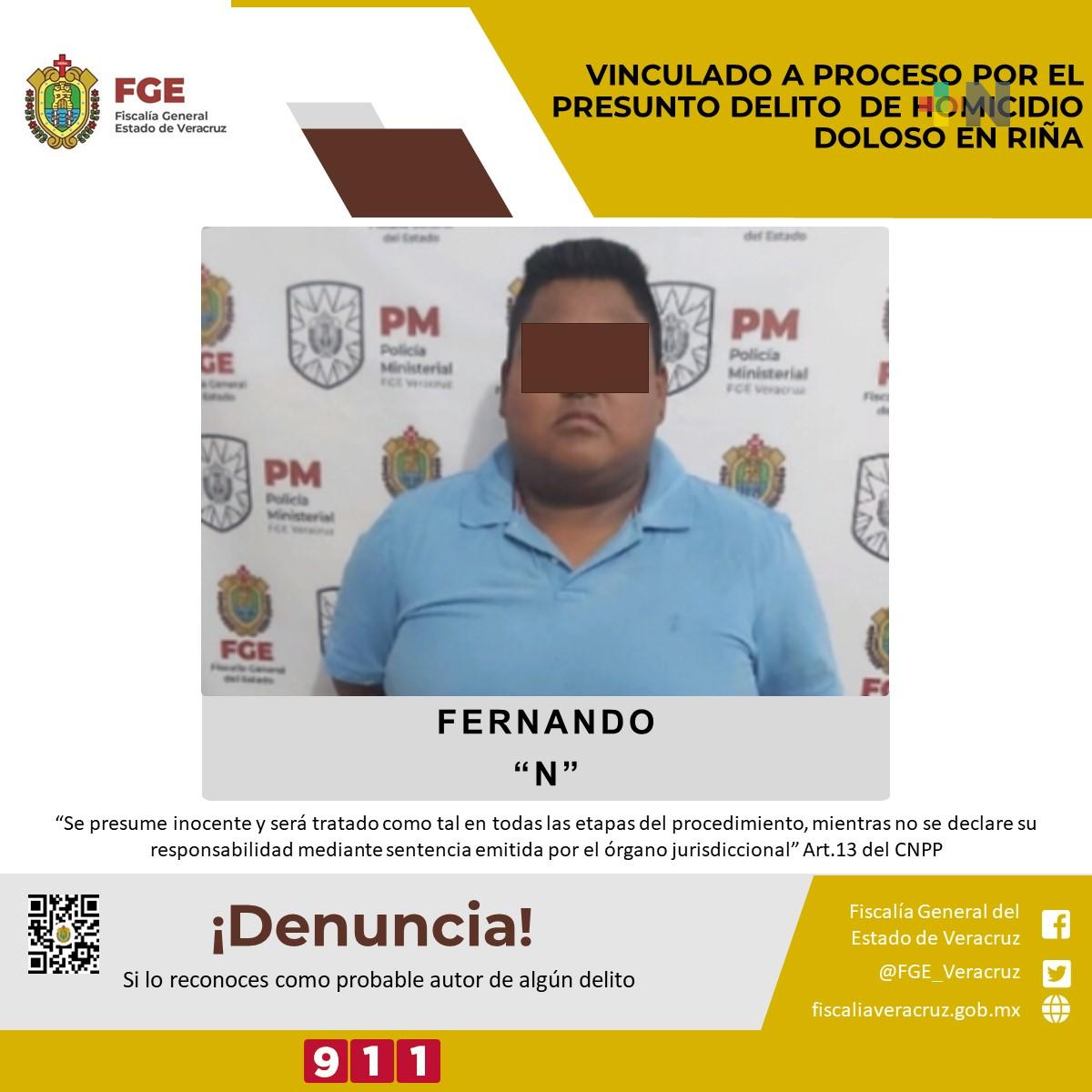 Vinculado a proceso por el presunto delito de homicidio doloso en riña