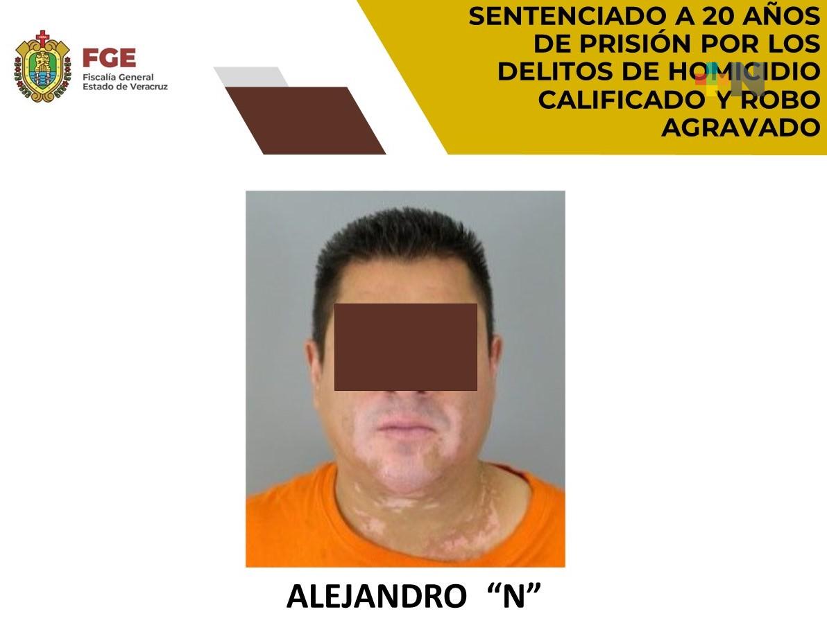 FGE obtiene sentencia condenatoria de 20 años de prisión en contra Alejandro «N»