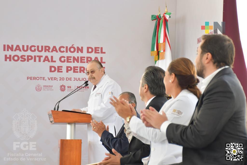 Asiste Fiscal General a inauguración del Hospital de Perote