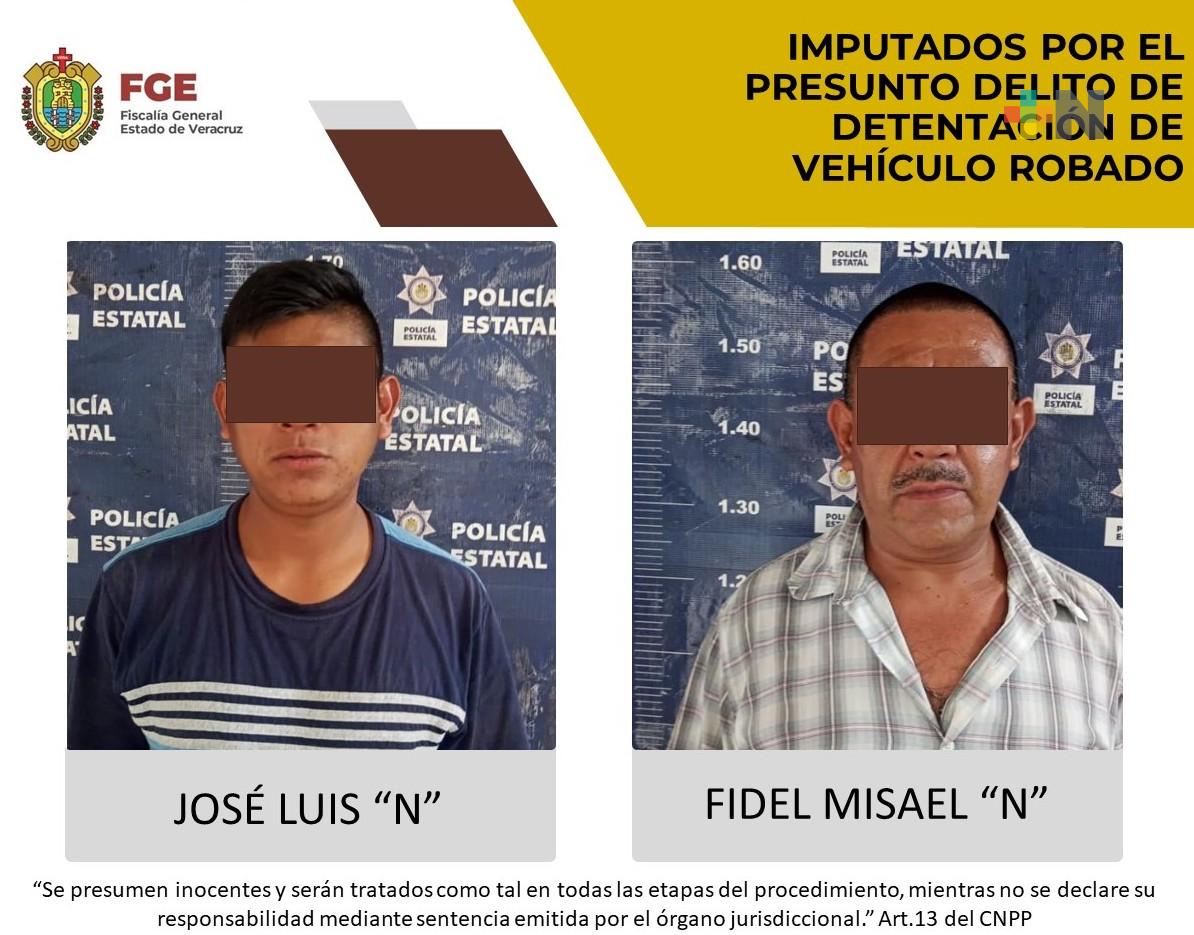 Fidel Misael «N» y José Luis «N» imputados por presunta detentación de vehículo robado