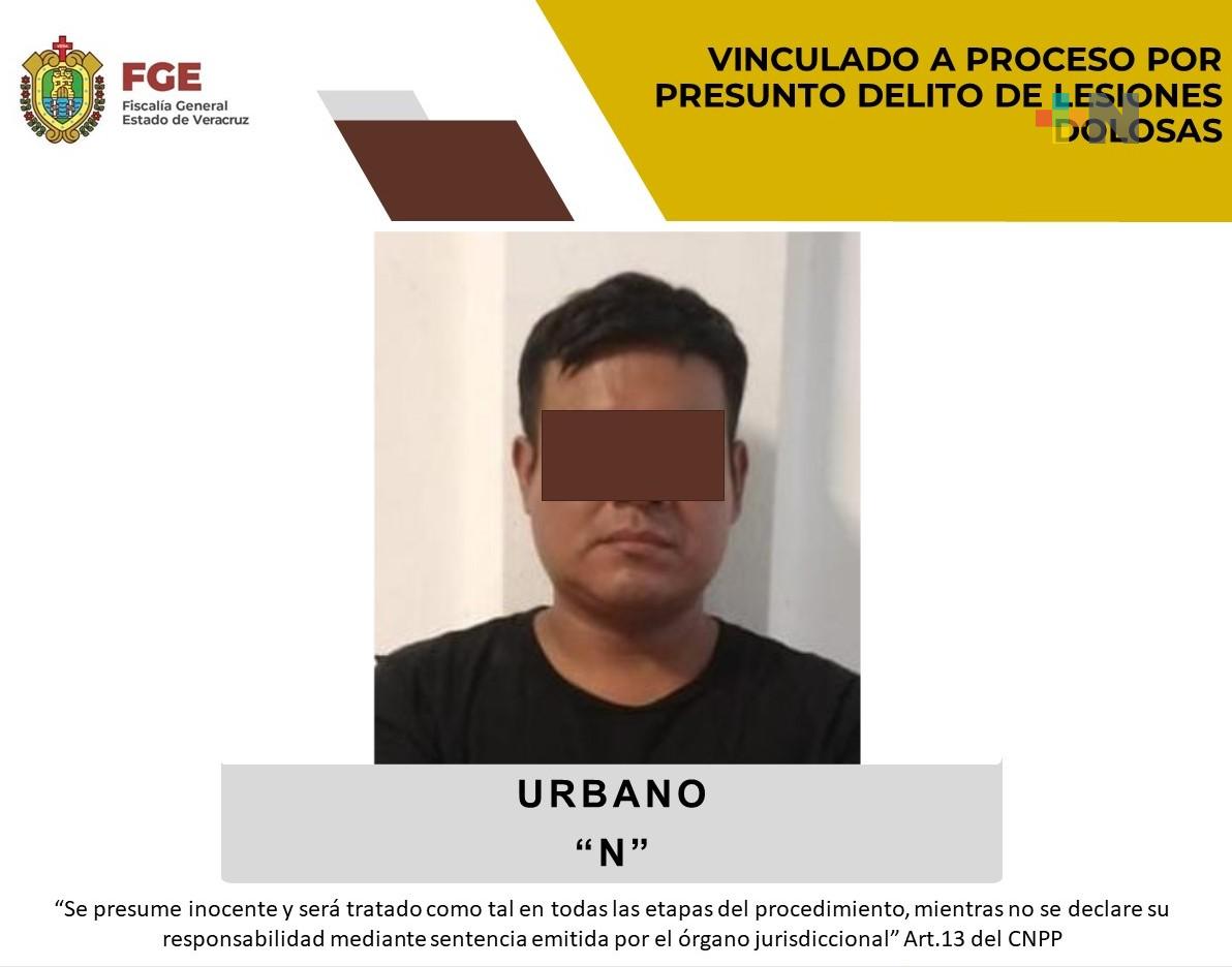 Urbano “N” vinculado a proceso por presunto delito de lesiones dolosas calificadas