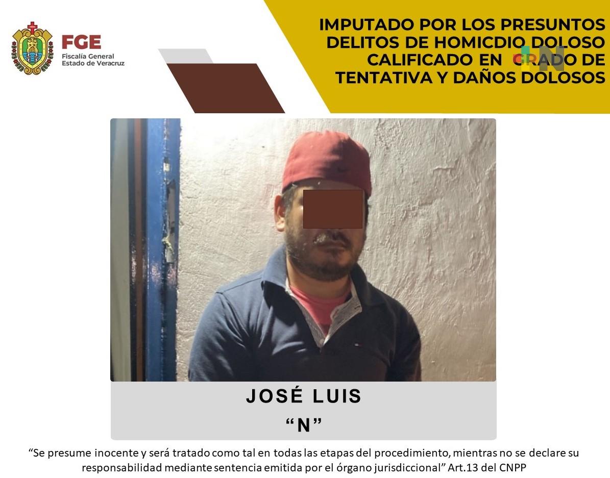 José Luis «N» es imputado por presuntos delitos de homicidio doloso calificado en grado de tentativa y daños dolosos