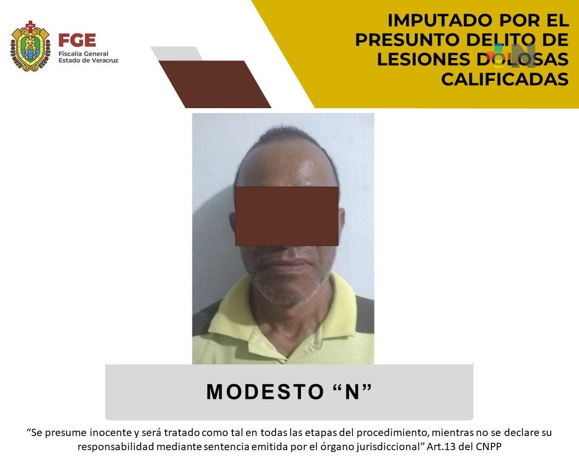 Modesto «N» es imputado por presunto delito de lesiones dolosas calificadas