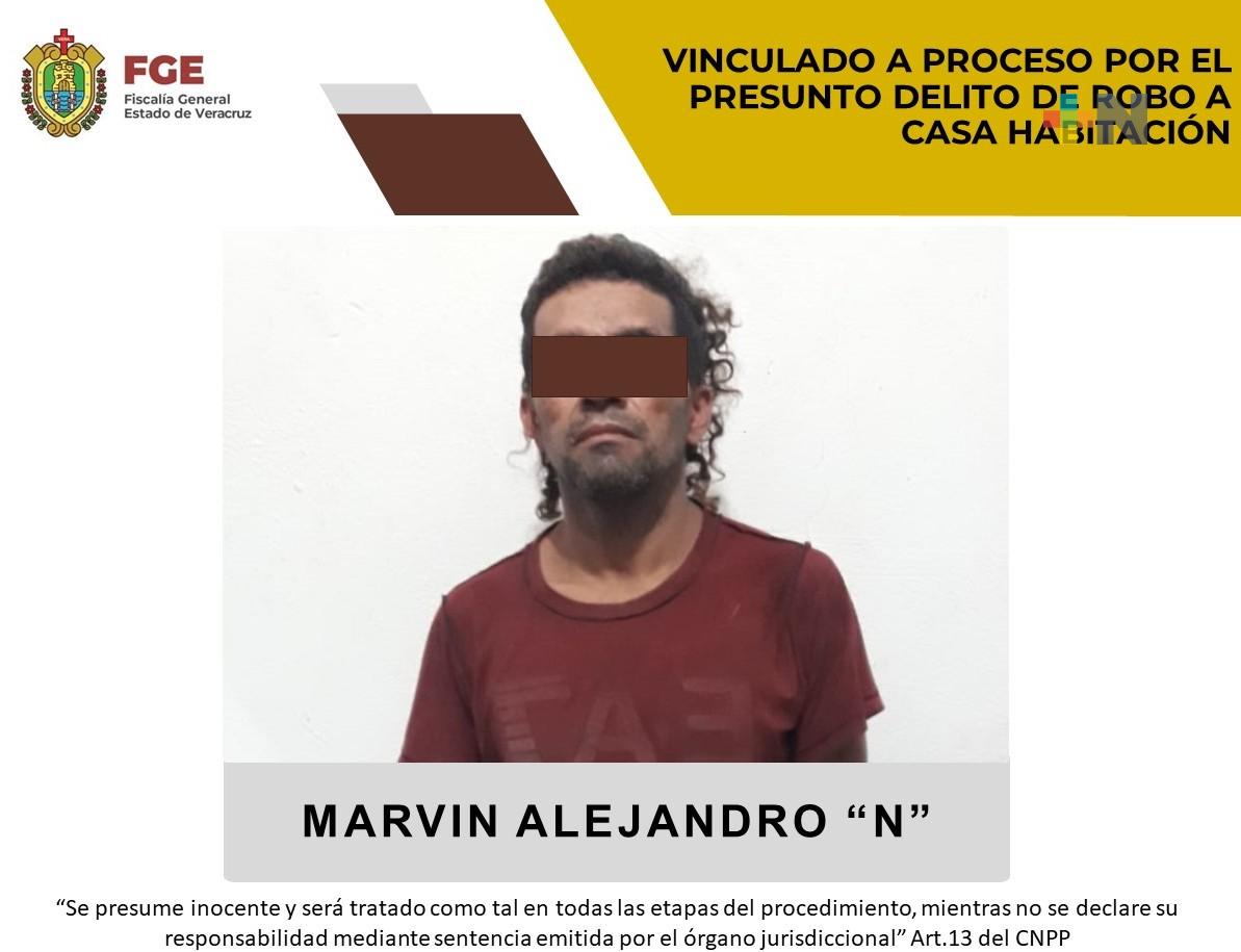 Vinculan a proceso a Marvin Alejandro «N» por presunto robo a casa habitación