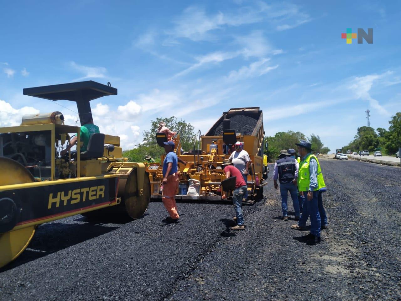 Supervisa SICT Veracruz calidad de las obras de modernización de la Carretera 180