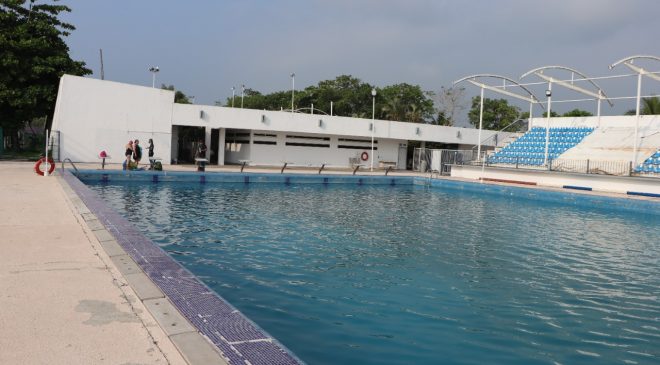 Rehabilitarán área de albercas en unidad deportiva de Tuxpan