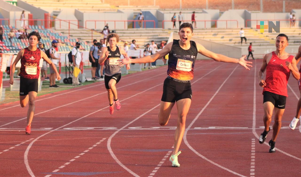 Alejandro Cárdenas Rifka gana oro en 200 metros planos