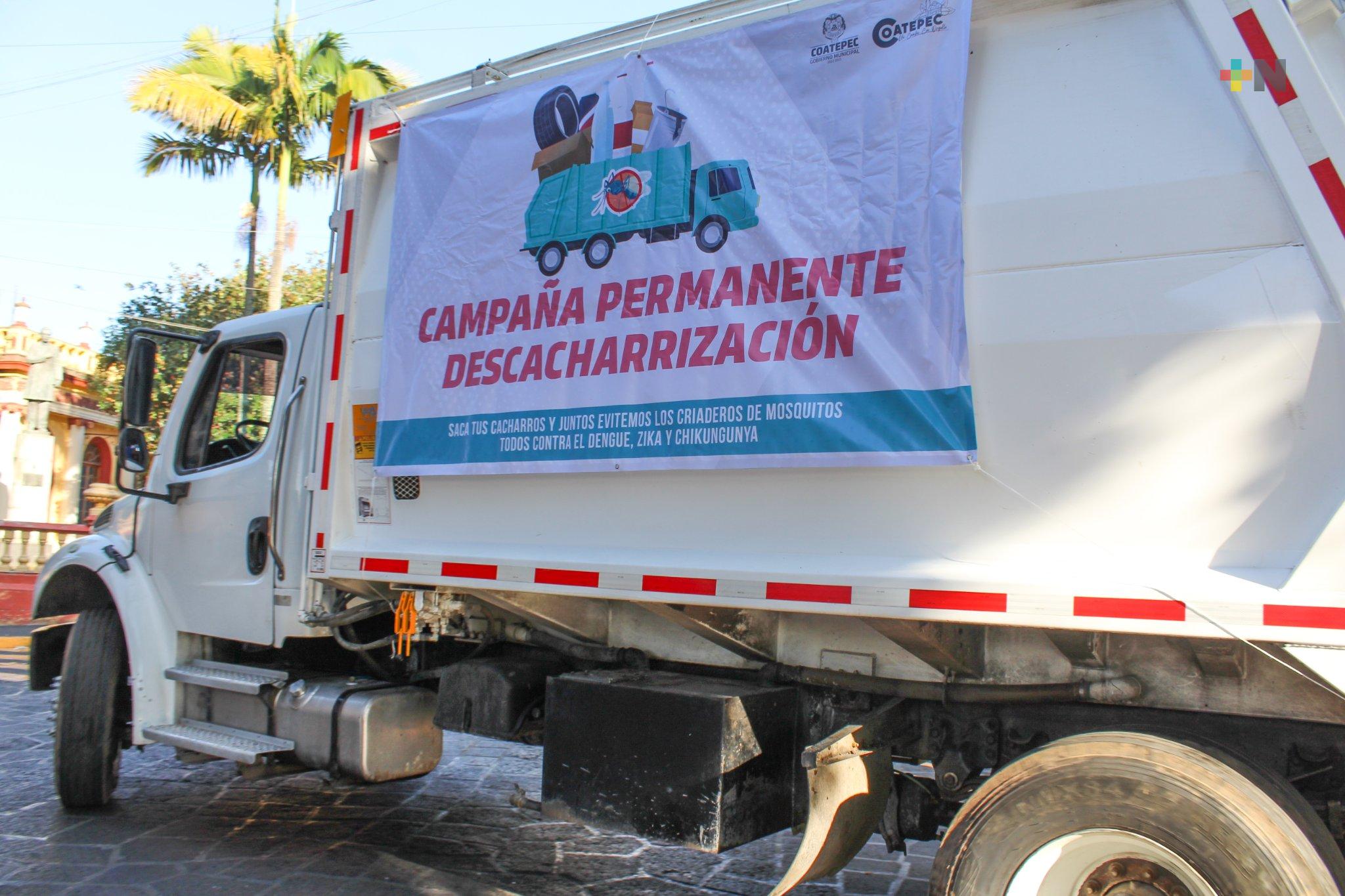 Inició la campaña permanente de descacharrización en Coatepec