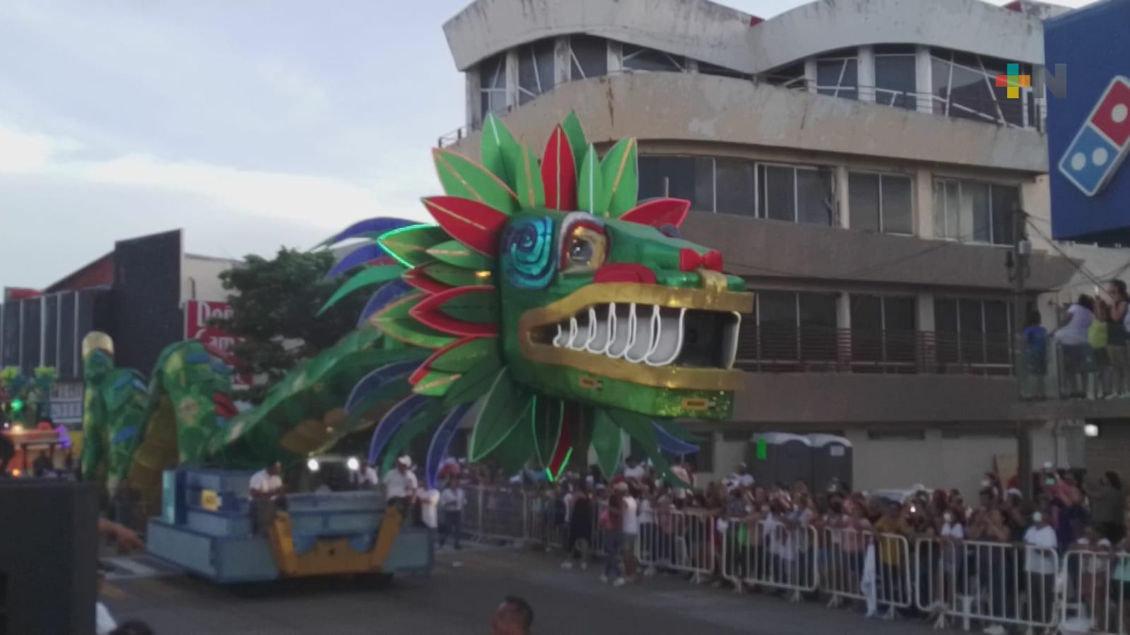 El penúltimo desfile del Carnaval de Veracruz será este lunes por la tarde