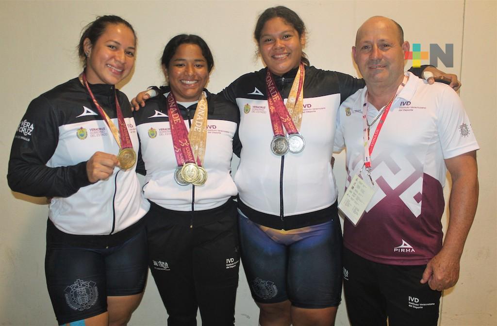 Cierran con bronce de oro pesistas veracruzanas en Nacionales Conade