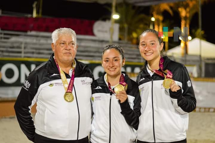 Oro para Danna Cortés y Fernanda Limón en voleibol de playa de Nacionales Conade