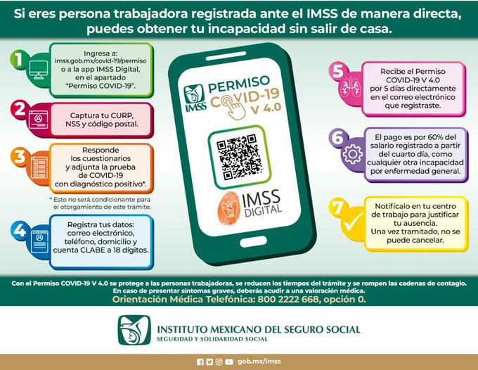 Trabajadores de gobierno del estado y maestros podrán sacar permiso Covid en plataforma del IMSS
